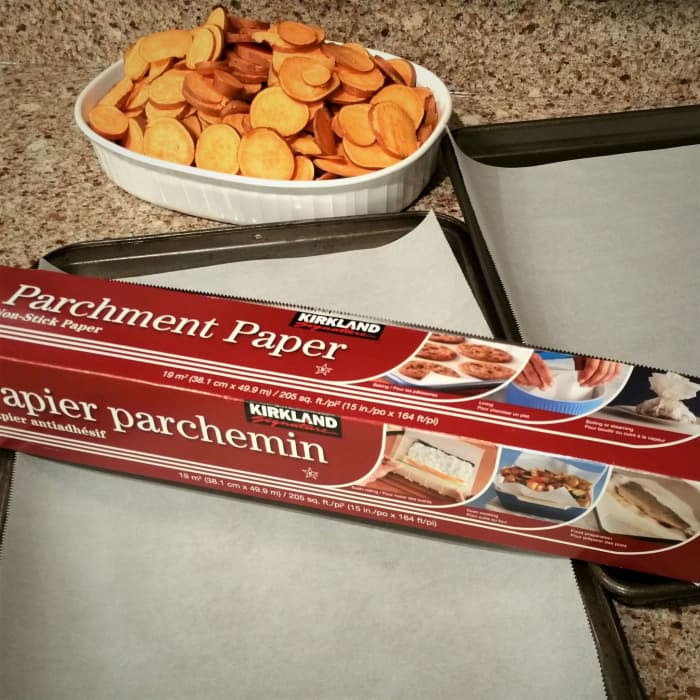 To save yourself from a gruelling clean up, use parchment paper. A single sheet can be used repeatedly before disposal.