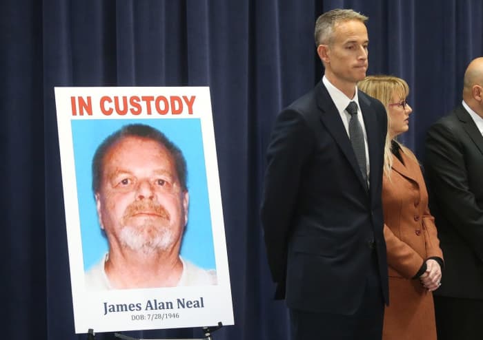James Alan Neal was arrested in February 2019 in Monument, Colorado, and extradited to California to stand trial. Photo courtesy of the LA Times.