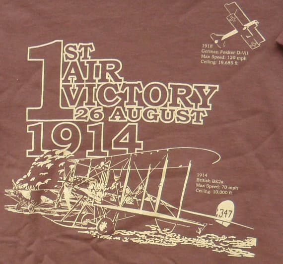 At the link below you can read the story of how the first air victory actually happened on the ground.