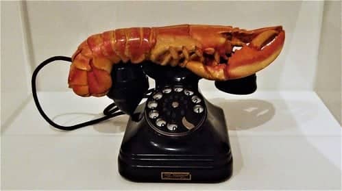 Surrealism was an art form that grew in Europe following World War I. One of its leading exponents was Salvador Dalí who placed a lobster on a telephone. This according to the Tate Modern museum, “had strong sexual connotations for Dalí.”