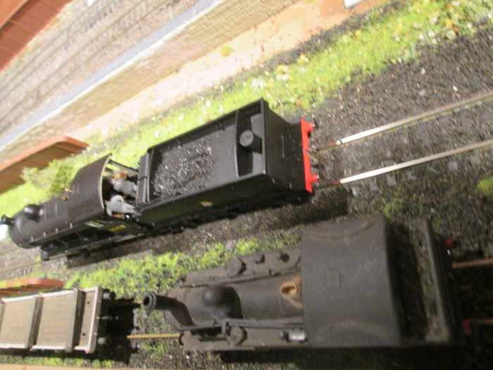 The model, Oxford Rail's second output with BR's early lion-on-wheel ('cycling lion'), at large here on the 'Ainthorpe Jct' layout..