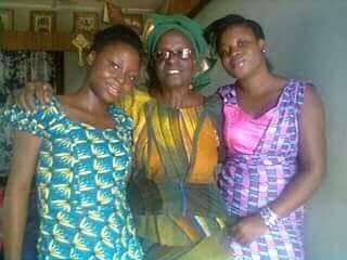 Deaconess Felicia on her left is Ifeoluwa (last Born) and on her right is grand-daughter (Iyanu) In the early 2010s