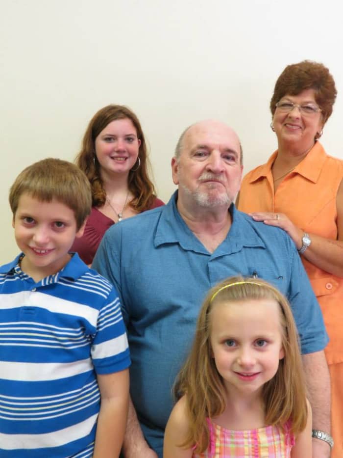 This is my family. (L-R) Gabriel Nash, Annabeth Nash. (second row, l-r) me. Third row, (l-r) Alexis Nash and my lovely wife, Pam.