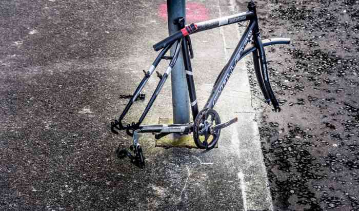 Even if you use a quality lock on your frame, other bike components can be stolen easily.
