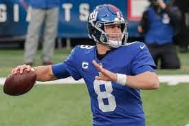 Daniel Jones has underwhelmed his first two years but has Kenny Golladay now so maybe he can turn it around in a put up or shut up season.