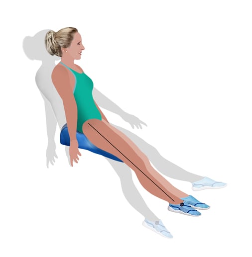 Balance ball in the water. Work your core muscles. Water Aerobics - Take Your Workout to the Water! Exclusive Seated Balance - a balance ball in the water