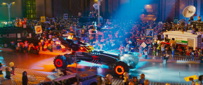 The film's constant movement and fluidity remind you that this is a CG film and not one constructed from actual Lego, despite the appearance. It's a love letter to the toy as much as it is to Batman.