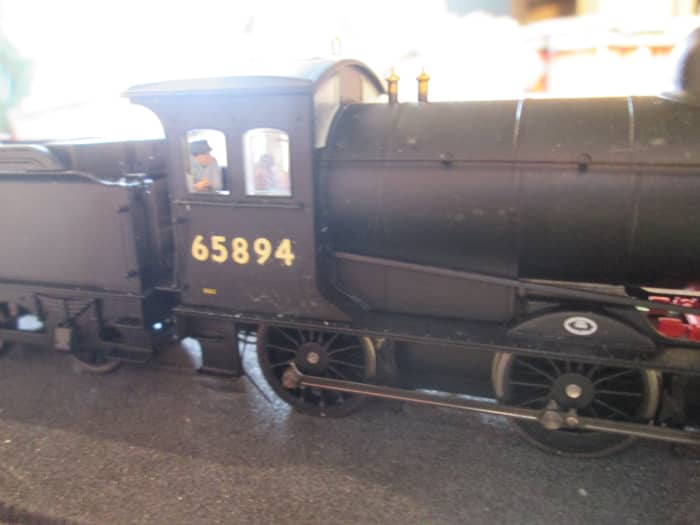 Oxford Rail's J27 in early British Railways' livery renumbered from 65837 to 65894. I also added ModelU crew and buffer beam lamp (branch mineral working)