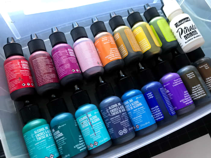 Alcohol Inks come in a variety of shades and colors. Take a peek at what you can do with them to create alcohol ink art.