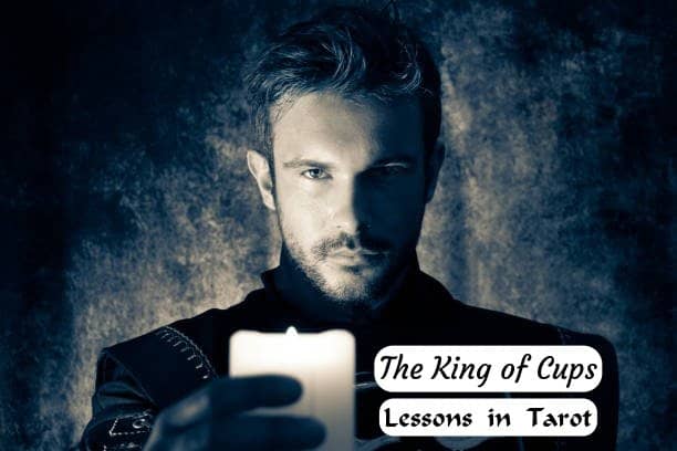 The King of Cups wants to help the world become a better place. He uses abstract intelligence and emotional maturity to motivate those around him. He is an excellent teacher on all things creative.