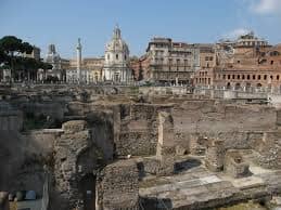 The ancient Roman Forum, today it is only an old place, but let us try to imagine what it was like at the Roman time. The Romans used their forum to discuss many things, through their discussions and ideas they became the greatest empire.