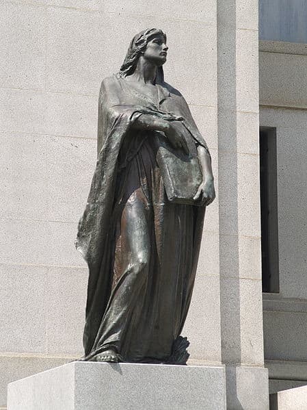 "Truth," by Walter Allward, outside the Canadian Supreme Court. Image courtesy Colin Rose and Wikimedia Commons.