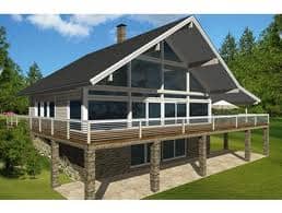 This is a typical timber house built on a brick base and stumps, it still had all the same features of the old timber house on wooden stumps, but it had also some living space under the house.