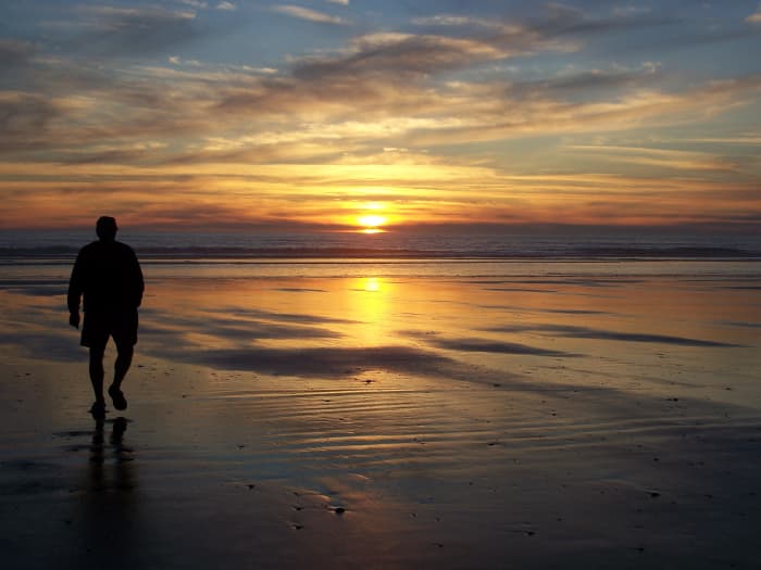 This is one of the beautiful sunsets we enjoyed while camping in one of the Olympic National Park's coastal campgrounds.