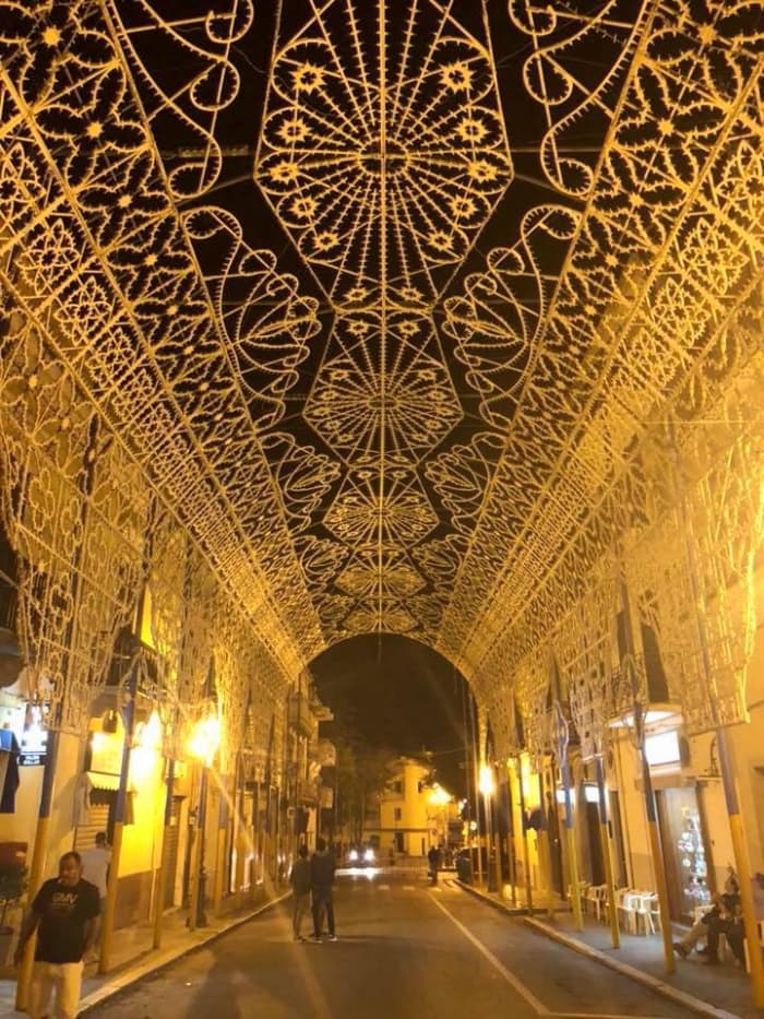 Every year for there days they have this Madonna feast in Genzano, with special bands street lighting and fireworks.