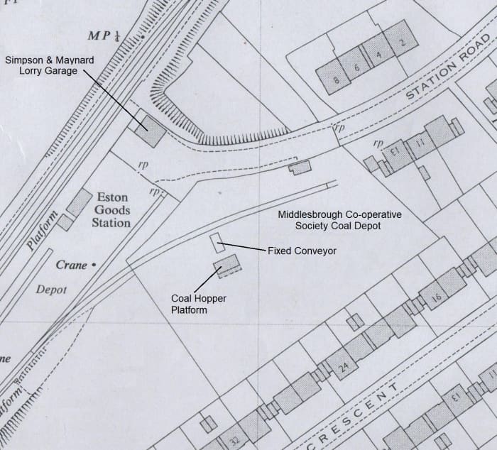The station and neighbouring council housing estate - what was left of it ...
