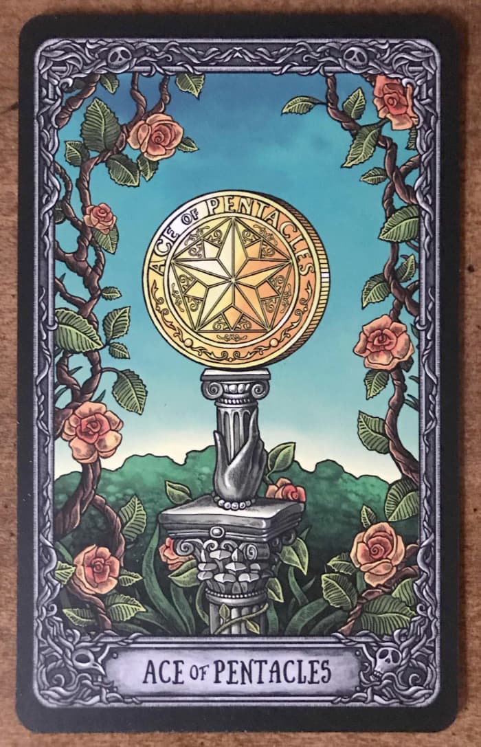 The pentacle is a coin with a pentagram on it. In feng shui, the circle of the coin would represent the creative cycle. The pentagram represents the destructive cycle.