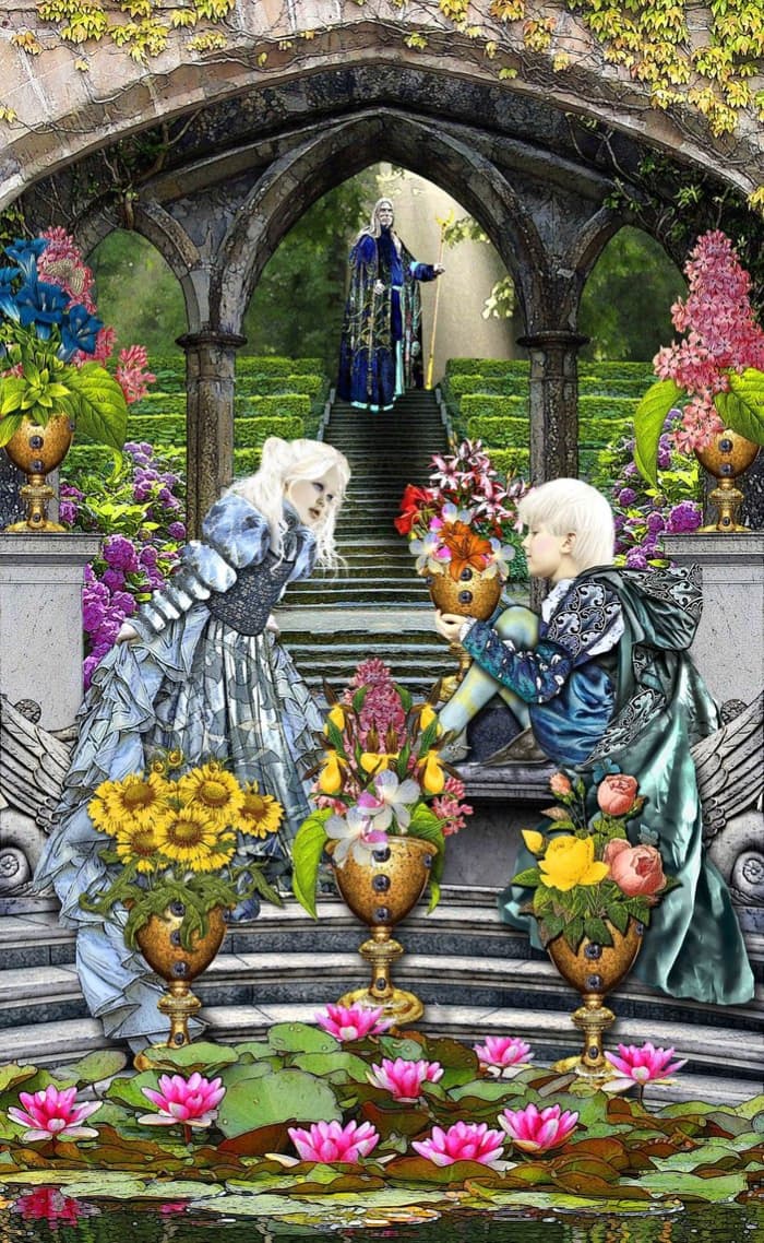 The Six of Cups is about positive experiences. It's about harmony, togetherness, and cooperation. It's what you desire for the world.