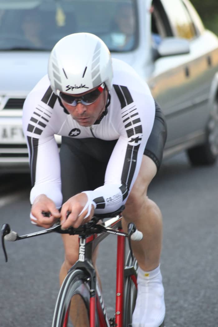 Time trial cycling requires strongly developed muscular endurance from turbo training.
