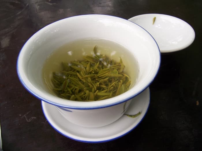 Green tea helps your skin from the inside by helping to combat free radicals that cause damage to your DNA and the precious collagen that makes your skin elastic and firm. Drink up!