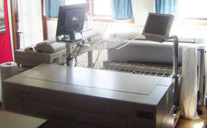 Ewan Tallentire's KIP 5000 printer and scanner show the creativity required to fit these machines in a small office