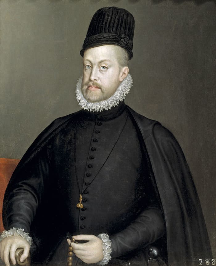 King Phillip II of Spain. He presumably preferred to remember the English Armada instead of the Spanish Armada.
