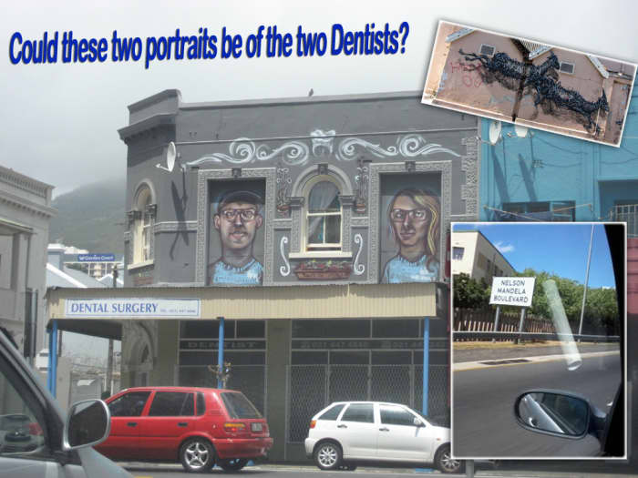Could these two portraits be of two Dentists? Photo was taken near the Woodstock exchange building at 66 Albert Rd