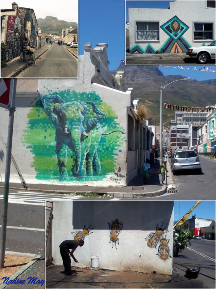Woodstock is located between the docks of Table Bay and the lower slopes of Devil's Peak, about 1 kilometer (0.6 mi) east of the city center of Cape Town
