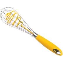 The Cyclone Whisk has a non-stick spiral inside the whisk cage. It is available for about $10 at Google.com
