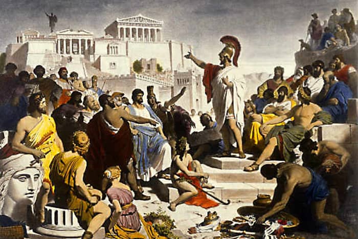 Athenian democracy was limited, but gave some freedom of expression to ordinary citizens - unheard of in most ancient societies