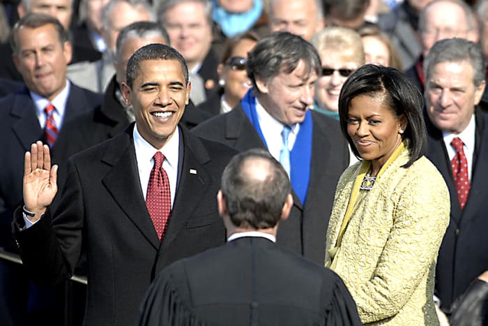 2009. The inauguration of Barack Obama. Whatever one's view about America, peaceful transfer of power after a free vote, with information freely available to all, can only happen in a democracy. That is undeniable