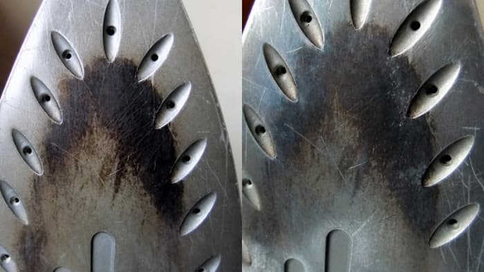 Using aluminum foil, to remove starch build up. From the Before (left) and After (right) photos, you can see that there's no improvement