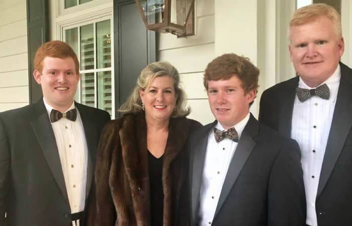 The Murdaugh family at their home in South Carolina. Buster, mother Margaret, Paul, and father Alex Murdaugh. Photo courtesy of People.