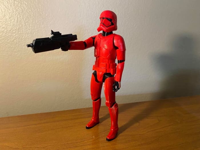 The Red Sith Trooper is poorly designed, and to such a degree that I'd call him a weak attempt at a greedy cash grab.