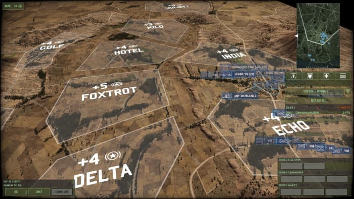 The forest on the right of Foxtrot is a strong position to seize The two horizontal bush lines are strong positions for ATGM teams
