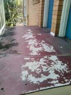 The same landing as above, before we replaced the timber decking last year, this is how it looked like then, it is a big difference.