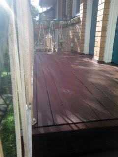 This landing has been fixed and painted and now it is a lot better that it was before, we hope it will last until we decide to rebuild these old flats, or perhaps sell them to somebody else.