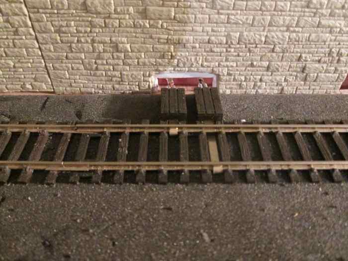 Cut-outs have been made to accommodate cabling. Walkways will be added to cover the power clips (Up/ Down Main), and Wills' Chequerplate to cover the power clips where they're attached under the rails. This will disguise the clips and protect them