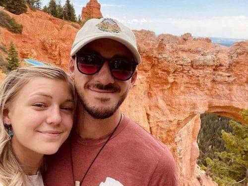 Gabby Petito and Brian Laundrie together in Utah in early August. One of the last photos posted to Gabby's Instagram account. Photo courtesy of Instagram.