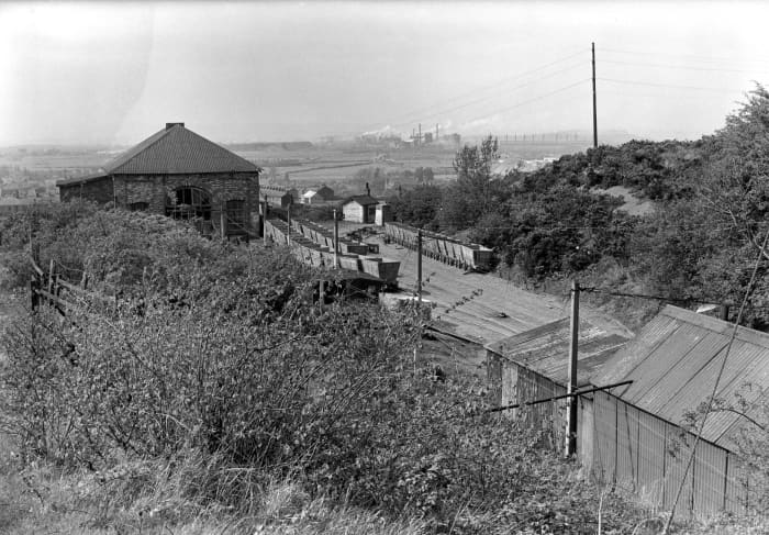 Trustee Incline head - winding house on the left - overlooking Eston and beyond ...