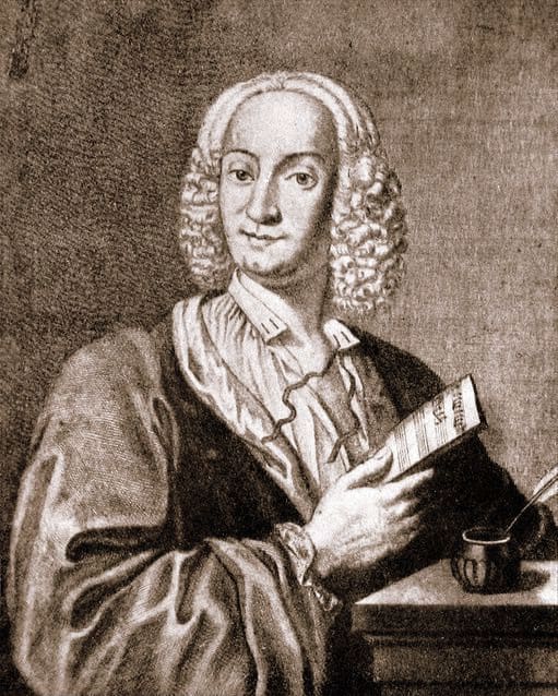 Engraving portrait of Vivaldi, 1725.