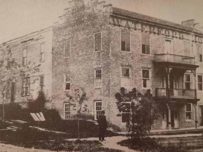 Old Waterford House on corner of Main and Jefferson on Old Plank Road