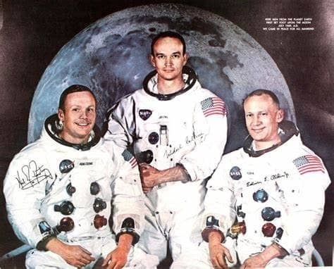 NASA Apollo 11 Crew Photo: Neil A. Armstrong, Commander Edwin E. Aldrin, Jr., Lunar Module Pilot Michael Collins, Command Module Pilot