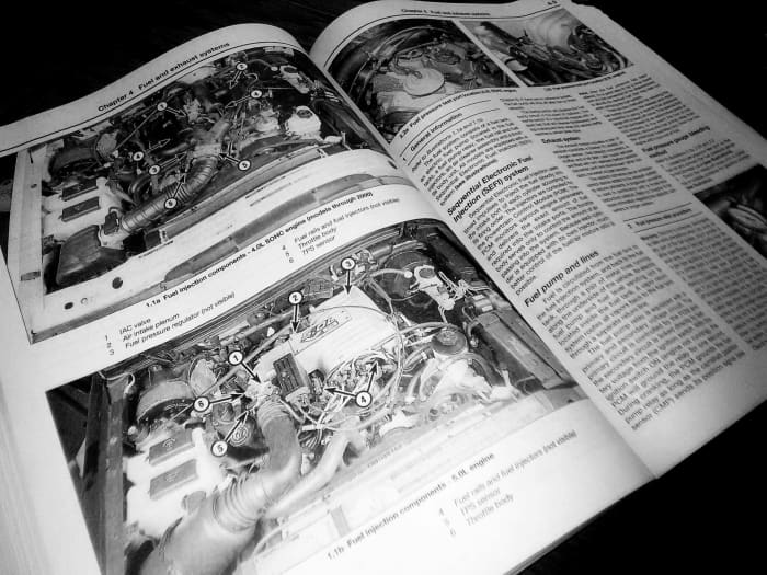 Your vehicle repair manual can help diagnose and troubleshoot many common car problems at home.