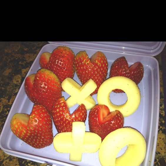 Healthy Valentine's Day Treats - Apple Heart Flowers - Red Ted Art