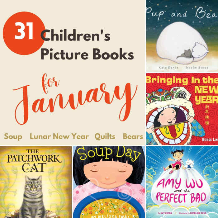 31 Children's Picture Books for January with Storytime Themes Lunar
