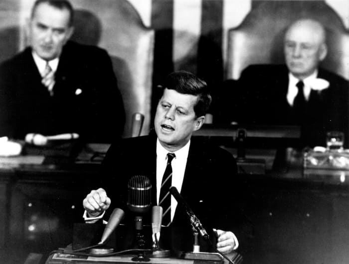 President John F. Kennedy appreciated that calculated risks could lead to greatness, and his administration decided to lead the world into the exploration of space. His unanimous support of the American Congress funded NASA's quest to the moon.