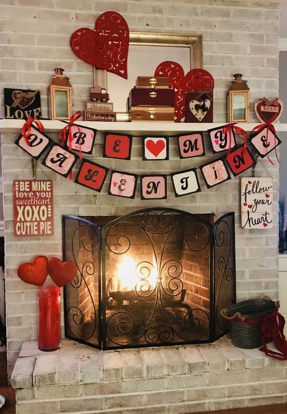 50+ DIY Valentines Day Party Decor Ideas Including Trees, Mantels and ...