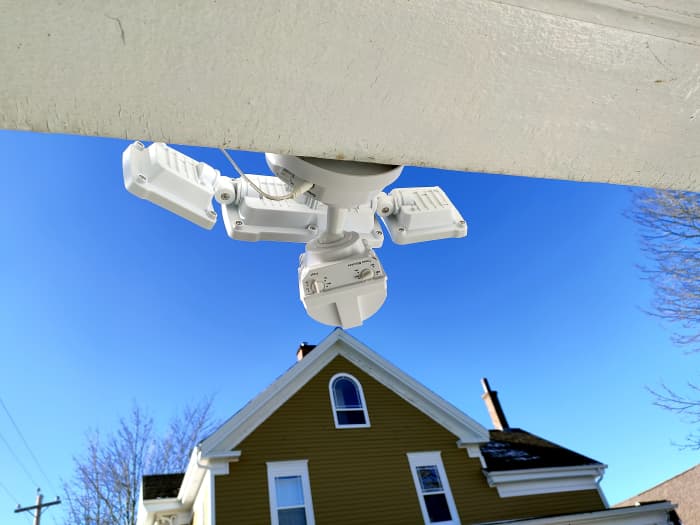 I can adjust the light's controls while standing at the entrance to my front porch