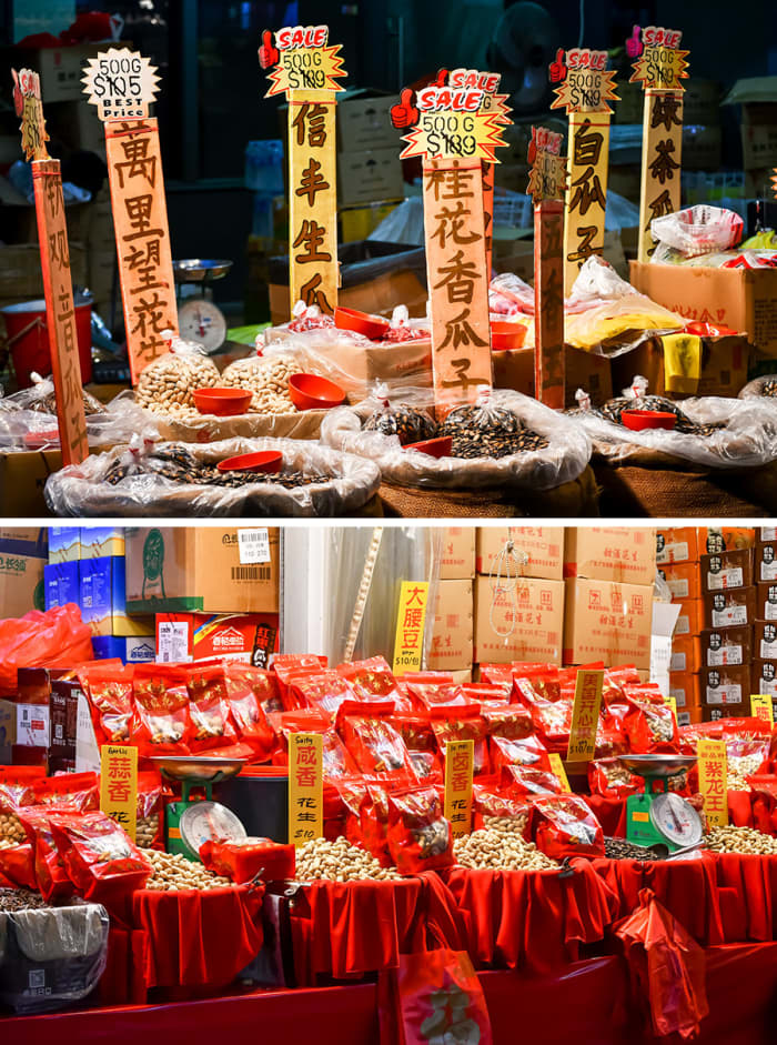 Chinese melon seeds and groundnuts are nowadays sold in a wide variety of flavors. For example, lavender, brown sugar, osmanthus, even salt-and-pepper.